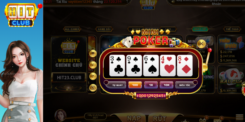 mẹo chơi mini poker hit club