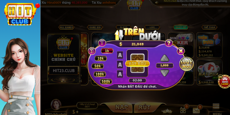 mẹo chơi trên dưới hitclub